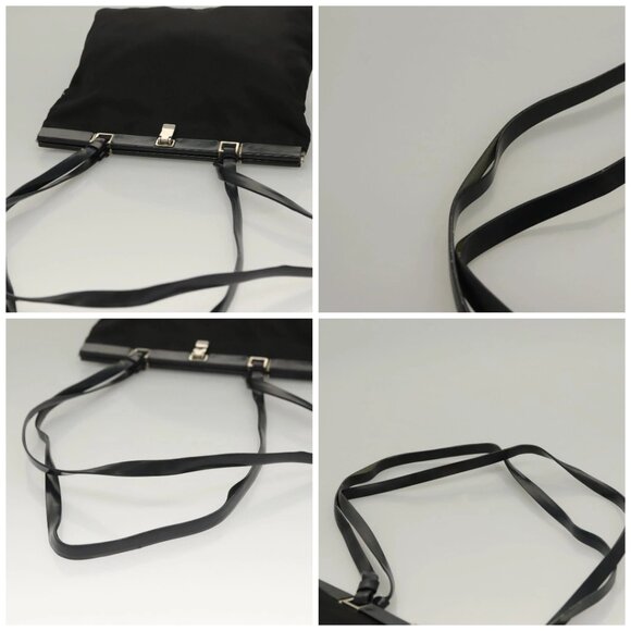 PRADA Shoulder Bag Nylon Black Silver Auth 130183 - Picture 16 of 16